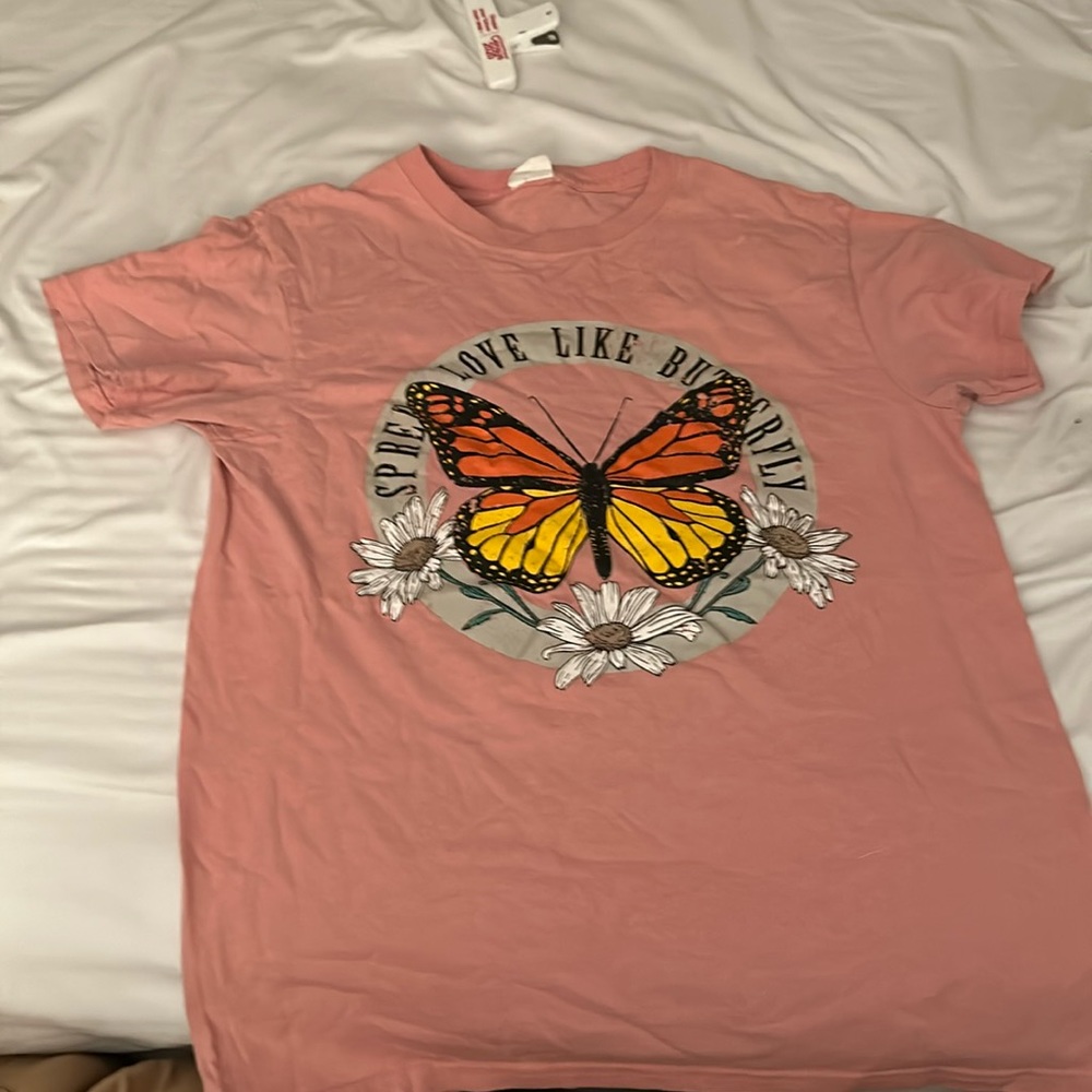 Beautiful kids butterfly shirt . Great as a gift for kids